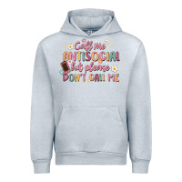 Heather Grey call me antisocial but please don't call me Urban Hoodie - MaliasSmallBusiness