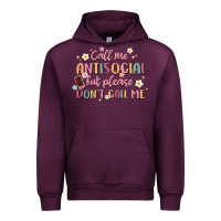 Mauve Wine call me antisocial but please don't call me Urban Hoodie - MaliasSmallBusiness