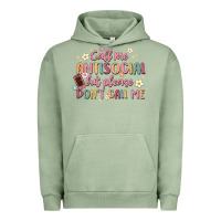 Pigment Oil Green call me antisocial but please don't call me Urban Hoodie - MaliasSmallBusiness