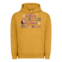 Pigment Peanut Butter call me antisocial but please don't call me Urban Hoodie - MaliasSmallBusiness