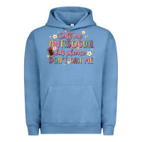 Pigment Pebble Blue call me antisocial but please don't call me Urban Hoodie - MaliasSmallBusiness