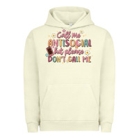 Pigment Pistachio call me antisocial but please don't call me Urban Hoodie - MaliasSmallBusiness