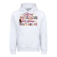 White call me antisocial but please don't call me Urban Hoodie - MaliasSmallBusiness