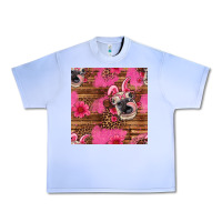 Grape Ice easter heifer with bunny ears seamless pattern Urban Heavy Tee - Artiststas