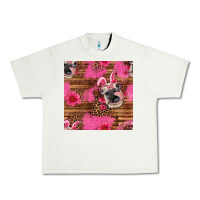 Pistachio easter heifer with bunny ears seamless pattern Urban Heavy Tee - Artiststas