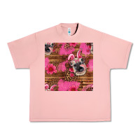 Salmon easter heifer with bunny ears seamless pattern Urban Heavy Tee - Artiststas
