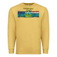 Antique Gold fishing dad  libbey glass Premium Sweatshirt - HRA Design Shop
