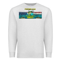 Oatmeal Heather fishing dad  libbey glass Premium Sweatshirt - HRA Design Shop