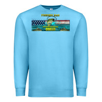 Ocean Blue fishing dad  libbey glass Premium Sweatshirt - HRA Design Shop