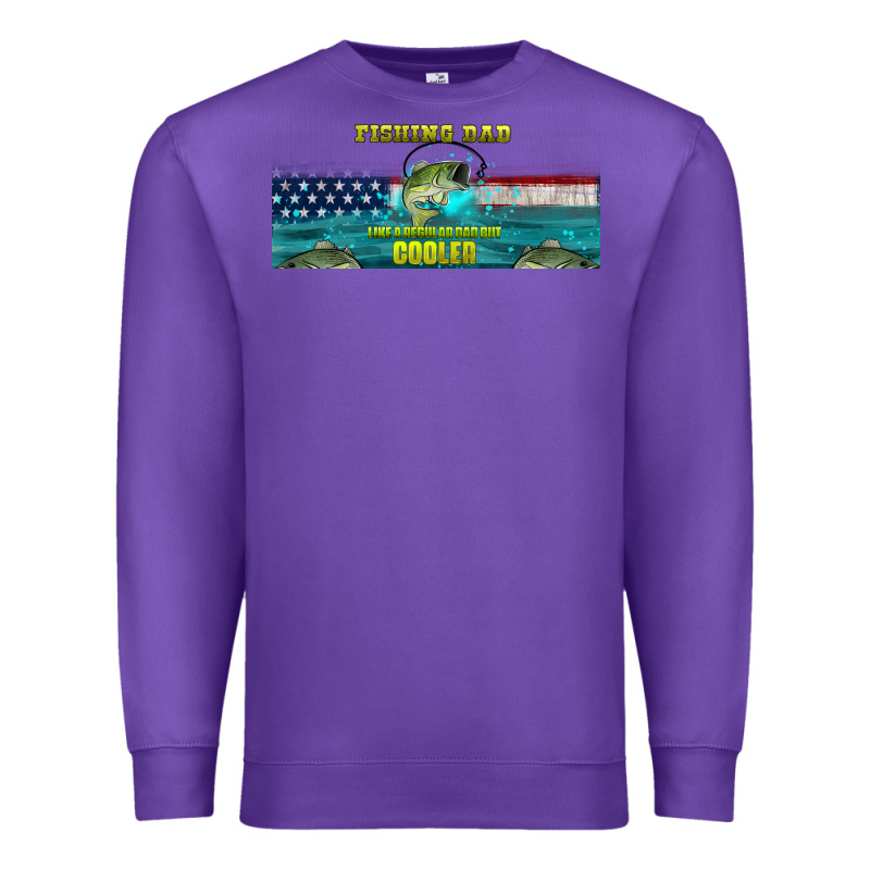 Fishing Dad  Libbey Glass Premium Sweatshirt by HRA Design Shop | Teevron