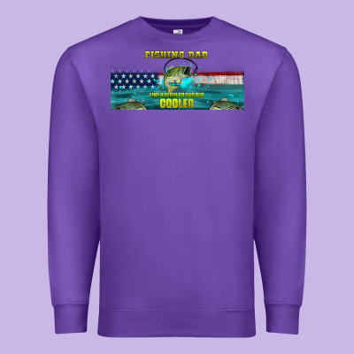 Fishing Dad  Libbey Glass Premium Sweatshirt Designed By Hra Design Shop