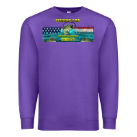 Purple fishing dad  libbey glass Premium Sweatshirt - HRA Design Shop