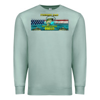 Seafoam fishing dad  libbey glass Premium Sweatshirt - HRA Design Shop