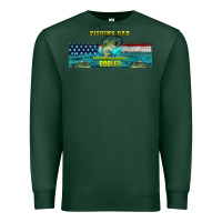 Sports Green fishing dad  libbey glass Premium Sweatshirt - HRA Design Shop