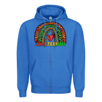 True Royal juneteenth rainbow Zipper Hoodie - Zillion Design Studio