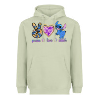Matcha peace love stitch Heavyweight Hoodie - texasbilliewilder