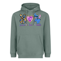 Sage peace love stitch Heavyweight Hoodie - texasbilliewilder