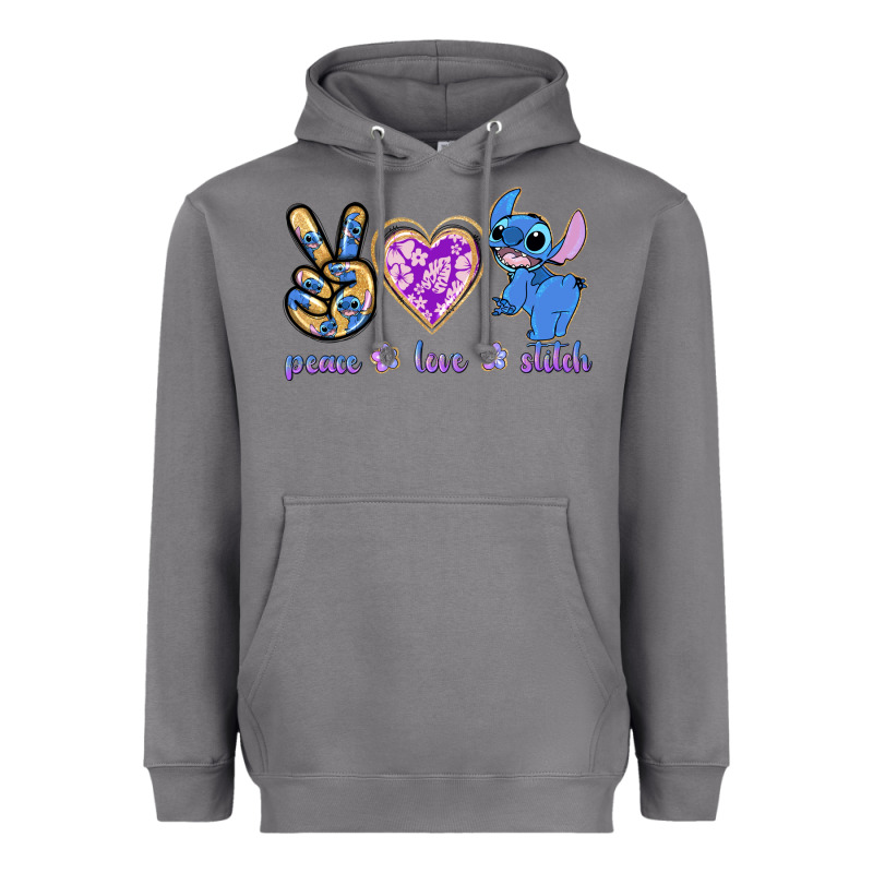 Peace Love Stitch Heavyweight Hoodie by texasbilliewilder | Teevron
