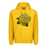 Lemon Oregon Grape Flower Illustrations Premium Hoodie - LillyAllenDesigns