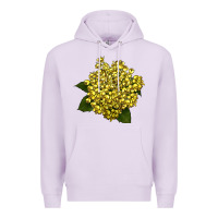 Lilac Oregon Grape Flower Illustrations Premium Hoodie - LillyAllenDesigns