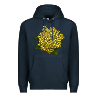 Navy Oregon Grape Flower Illustrations Premium Hoodie - LillyAllenDesigns