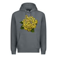 Rock Oregon Grape Flower Illustrations Premium Hoodie - LillyAllenDesigns