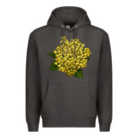 Smoke Oregon Grape Flower Illustrations Premium Hoodie - LillyAllenDesigns