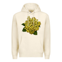 Tofu Oregon Grape Flower Illustrations Premium Hoodie - LillyAllenDesigns