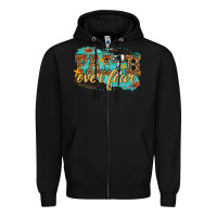 Black faith over fear Zipper Hoodie - texasbilliewilder