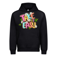 Black take it easy Urban Hoodie - MaliasSmallBusiness