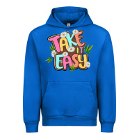 Cobalt take it easy Urban Hoodie - MaliasSmallBusiness