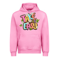 Fuchsia Pink take it easy Urban Hoodie - MaliasSmallBusiness
