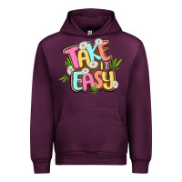 Mauve Wine take it easy Urban Hoodie - MaliasSmallBusiness