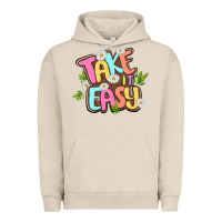 Pigment French Oak take it easy Urban Hoodie - MaliasSmallBusiness