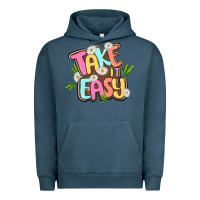 Pigment Midnight Navy take it easy Urban Hoodie - MaliasSmallBusiness