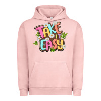Pigment Salmon take it easy Urban Hoodie - MaliasSmallBusiness