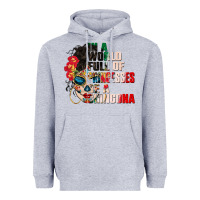 Heather Grey in a world full of princesses be a chingona Heavyweight Hoodie - CTS Tumbler Store
