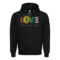 Black for the love of sunshine Zipper Hoodie - texasbilliewilder