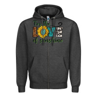 Charcoal Heather for the love of sunshine Zipper Hoodie - texasbilliewilder