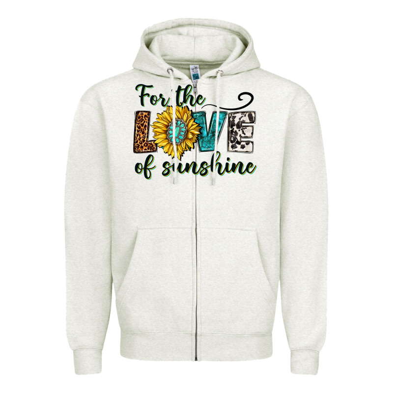 For The Love Of Sunshine Zipper Hoodie by texasbilliewilder | Teevron