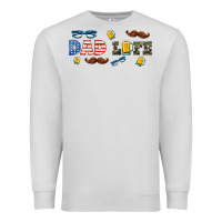 Dove Grey dad life  libbey glass Premium Sweatshirt - HRA Design Shop