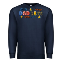Navy dad life  libbey glass Premium Sweatshirt - HRA Design Shop