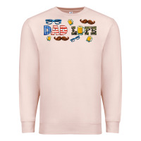 Pale Pink dad life  libbey glass Premium Sweatshirt - HRA Design Shop