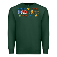 Sports Green dad life  libbey glass Premium Sweatshirt - HRA Design Shop