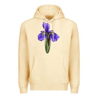 Pina Colada Iris Flower Illustrations Premium Hoodie - LillyAllenDesigns