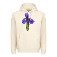 Tofu Iris Flower Illustrations Premium Hoodie - LillyAllenDesigns