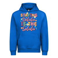 Cobalt staying delulu is the solulu Urban Hoodie - MaliasSmallBusiness
