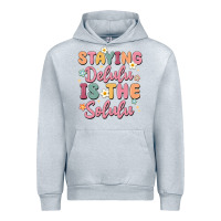 Heather Grey staying delulu is the solulu Urban Hoodie - MaliasSmallBusiness