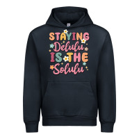 Navy staying delulu is the solulu Urban Hoodie - MaliasSmallBusiness