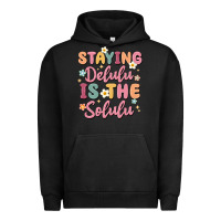 Pigment Black staying delulu is the solulu Urban Hoodie - MaliasSmallBusiness